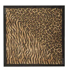 MICHAEL Kors Women's Tiger Leopard Split Print Bandana Scarf NWT!
